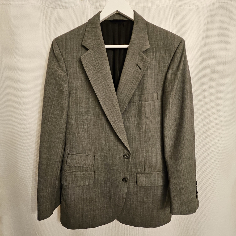 Burberry Gray Men's Sport Coat Blazer Jacket 40R